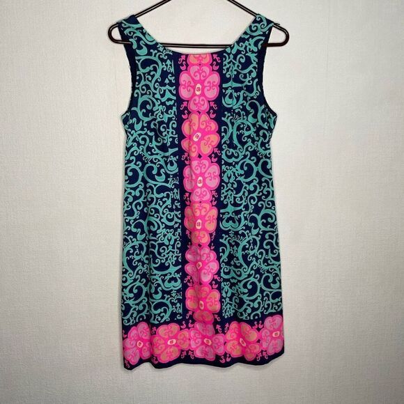 Lilly Pulitzer Fountain Hopping Delia Shift Dress‎ Women's Size 8 - Picture 2 of 9